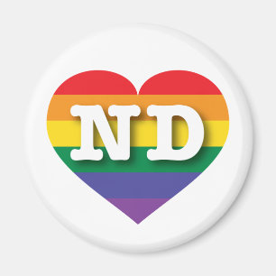 Íman Eu amo North Dakota Orgulho gay