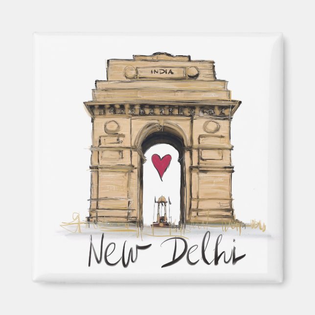 Íman Eu amo Nova Delhi (Frente)