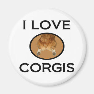 Íman Eu amo o bumbum do Corgi dos Corgis