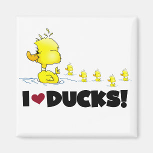 Íman Eu amo o camiseta e os presentes dos patos