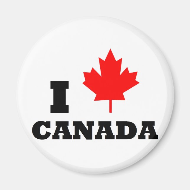 Íman Eu amo o Canadá (Frente)