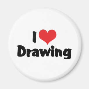 Íman Eu amo o desenho do coração - artistas &