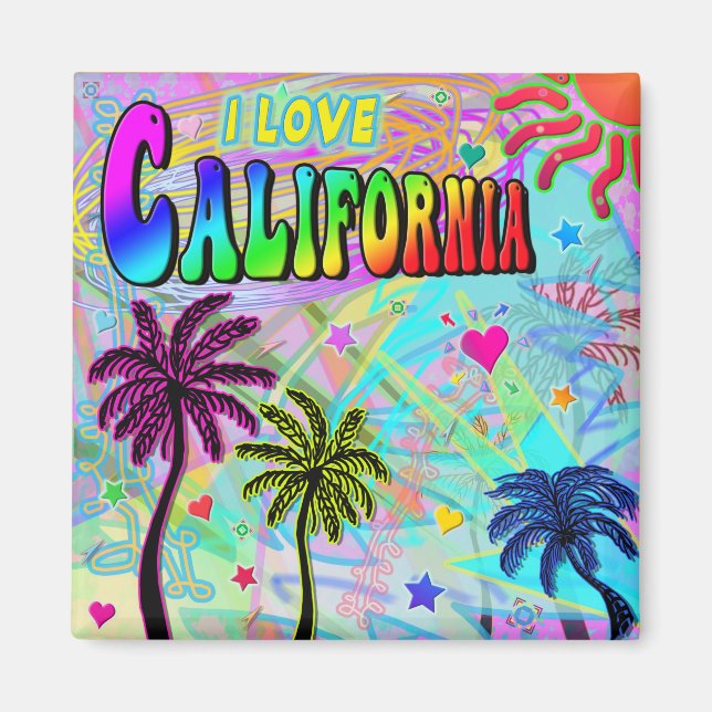 Íman EU AMO O FILME DA Califórnia, Romance Magnet (Frente)