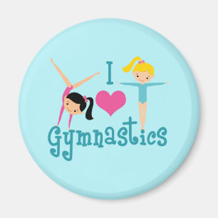 Íman Eu amo o Gymnast bonito da ginástica