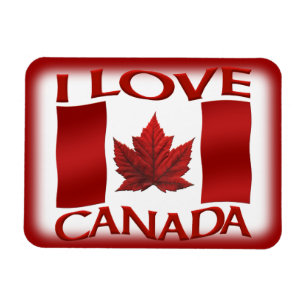 Íman Eu amo o ímã da lembrança de Canadá da imã de