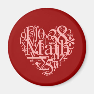 Íman Eu amo o ímã da matemática