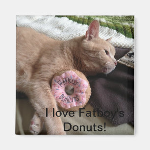 Íman Eu amo o ímã das rosquinhas de Fatboy