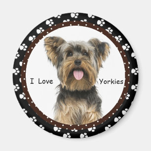 Íman Eu amo o ímã de Yorkies