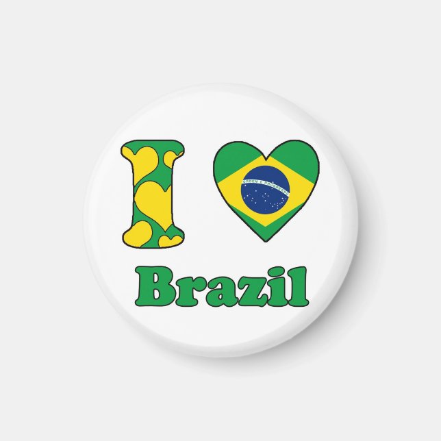Íman Eu amo o ímã do Brasil (Frente)