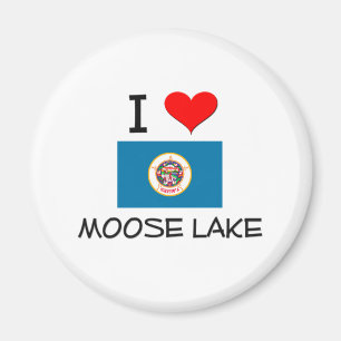 Íman Eu amo o lago Minnesota moose