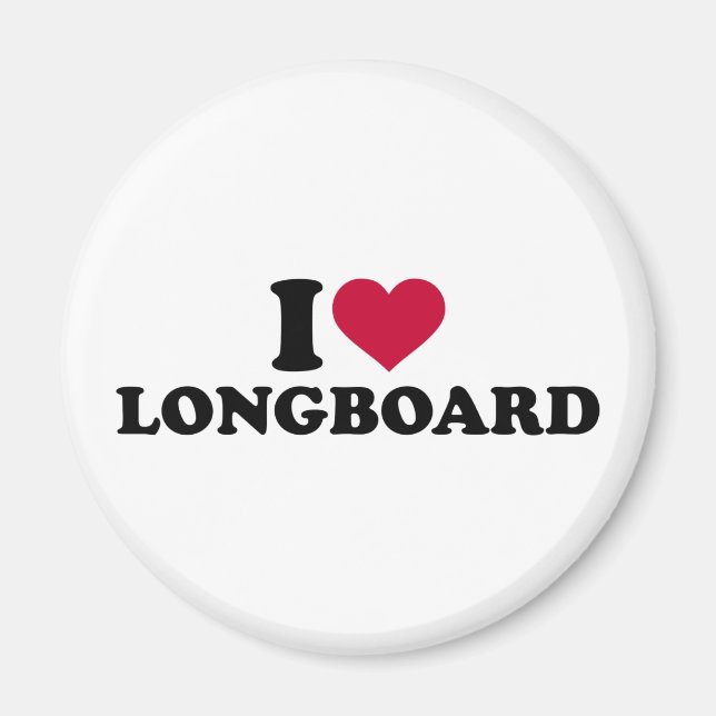Íman Eu amo o Longboard (Frente)