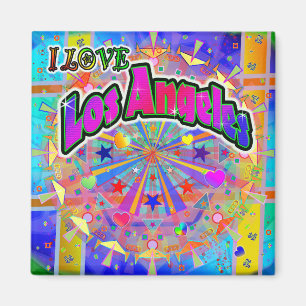 Íman EU AMO O Los Angeles Cosmic Unity Magnet