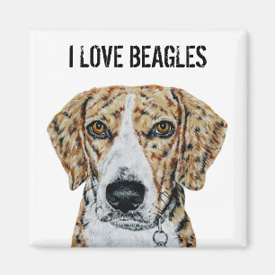 Íman Eu Amo O Magnet De Beagles