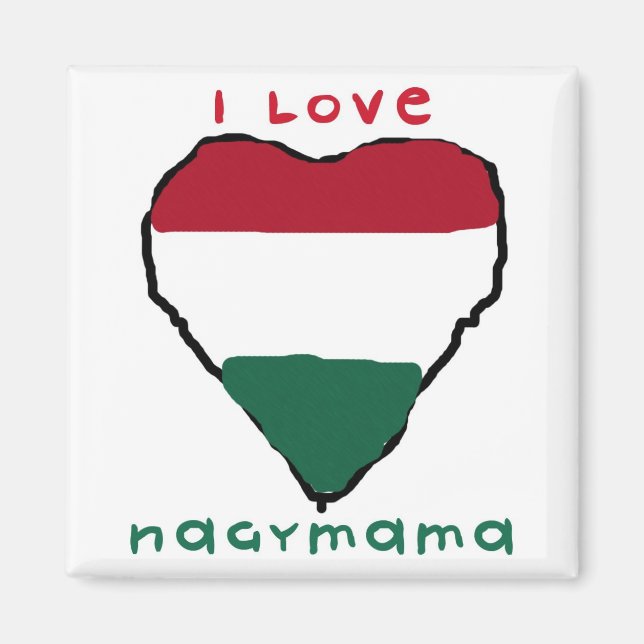 Íman Eu amo o Magnet do Nagymama (Frente)