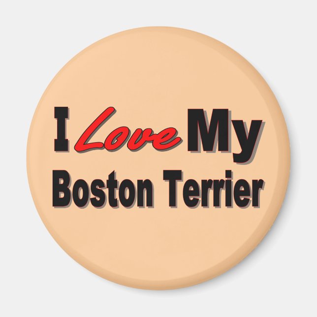 Íman Eu Amo O Meu Merchandise De Boston (Frente)