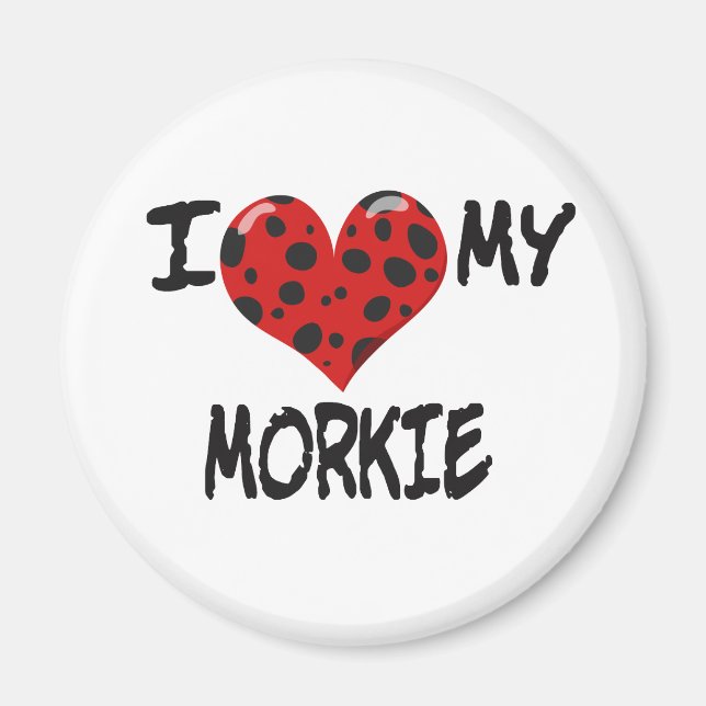 Íman Eu amo o meu Morkie (Frente)