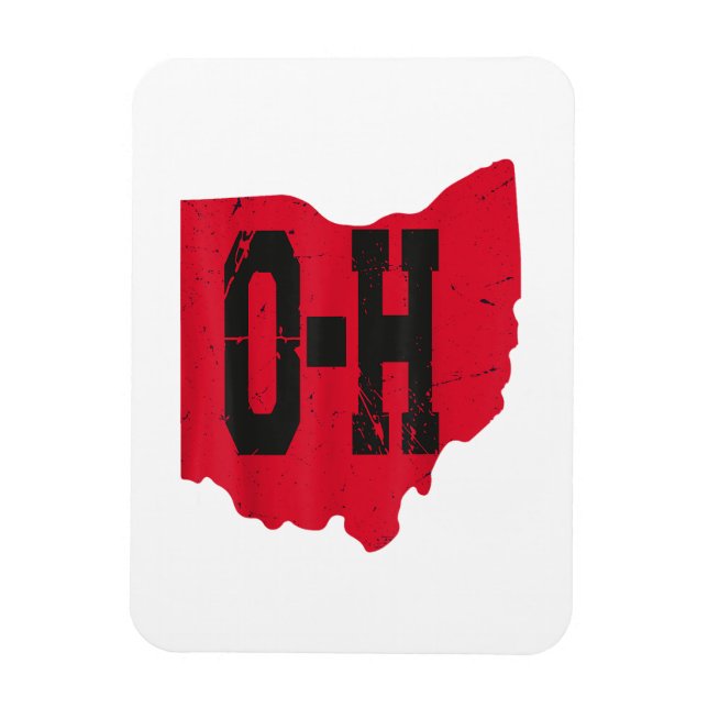 Íman Eu Amo O Meu Script Home De Ohio, Ohio Buckeye Sta (Vertical)