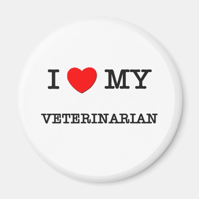 Íman Eu Amo O Meu VETERINÁRIO (Frente)