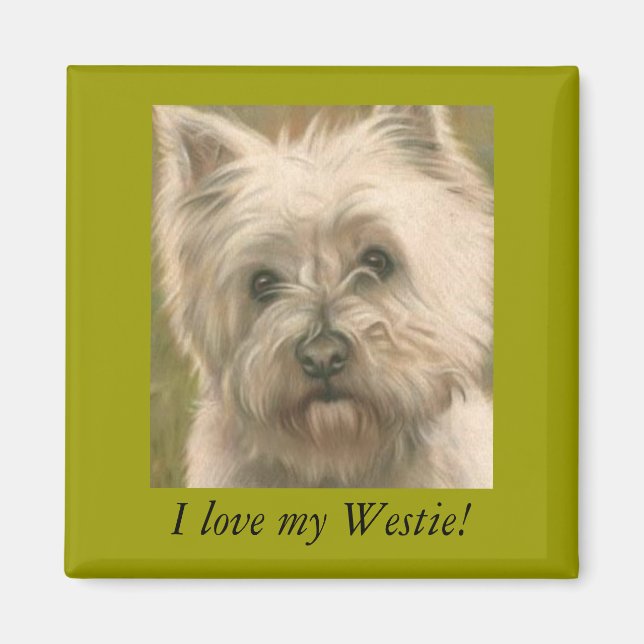 Íman Eu amo o meu Westie! (Frente)
