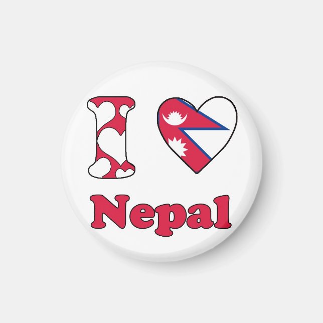 Íman Eu amo o Nepal (Frente)