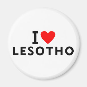 Íman Eu amo o país de Lesotho como o turismo do viagem