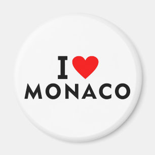 Íman Eu amo o país de Monaco como o turismo do viagem