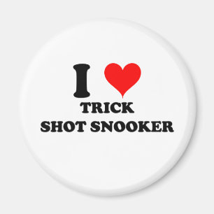 Íman Eu amo o Snooker do tiro do truque