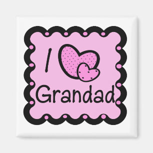 Íman Eu amo o t-shirt bonito do Grandad