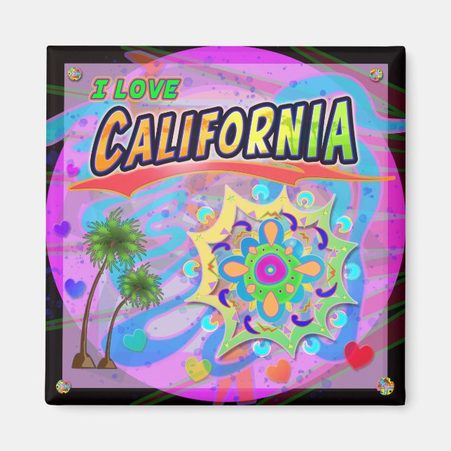 Íman EU AMO O Verdadeiro Magneta California Progress (Frente)