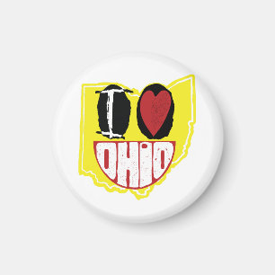 Íman Eu Amo Ohio Sorrindo De Rosto Feliz