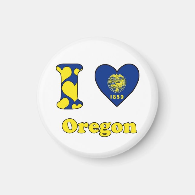 Íman Eu amo Oregon (Frente)