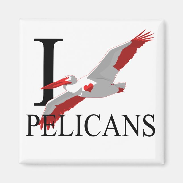 Íman Eu Amo Os Mentiras Pelicanos (Frente)