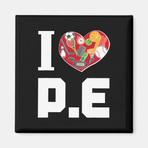 Íman Eu Amo P.e. Para Professores De Ginástica.