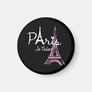 Íman Eu Amo Paris Eiffel Torre França Souvenir Francês
