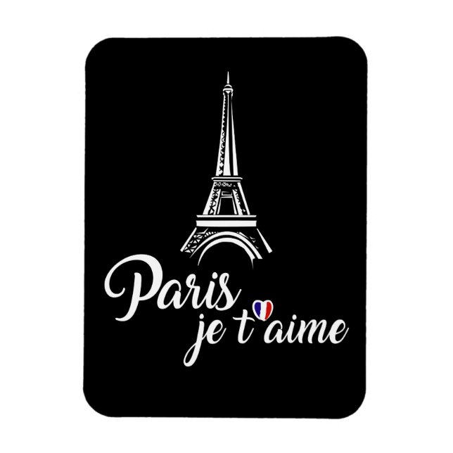 Íman Eu amo Paris Je t'aime (Vertical)