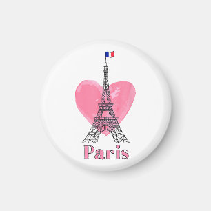 Íman Eu Amo Paris Torre Eiffel França Presente