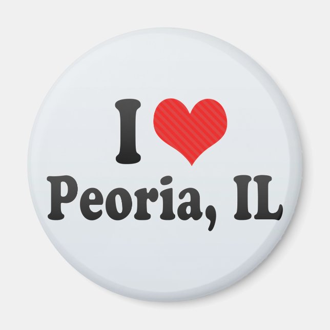 Íman Eu Amo Peoria, IL (Frente)