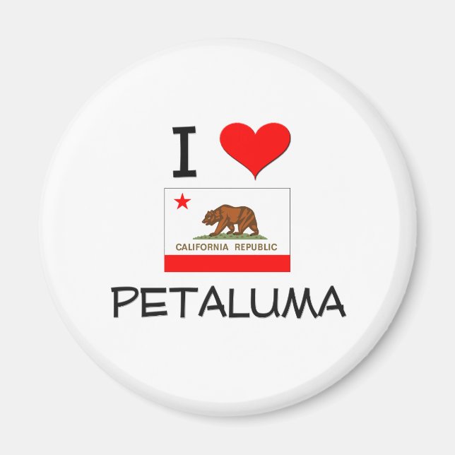 Íman Eu Amo PETALUMA California (Frente)