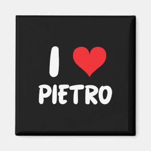 Íman Eu Amo Pietro - Coração - Nome