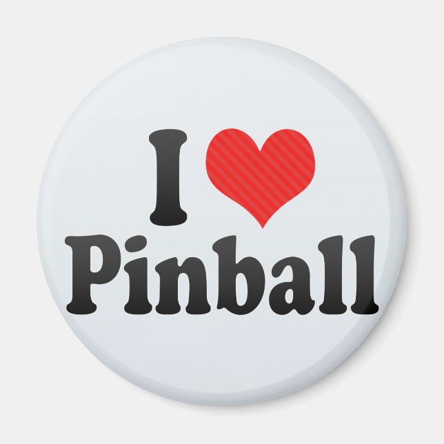 Íman Eu Amo Pinball (Frente)