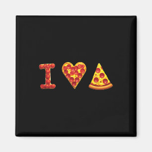 Íman Eu Amo Pizza Amantes de Comida Italiana Pizza é Me
