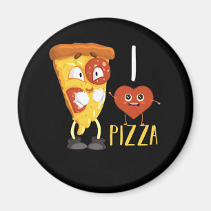 Íman Eu Amo Pizza Cuja Fatia De Pizza