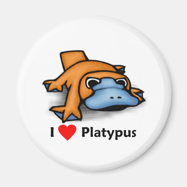 Íman Eu amo Platypus (Frente)