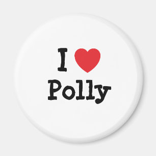 Íman Eu amo Polly Heart T-Shirt