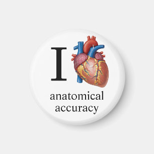 Íman Eu Amo Precisão Anatômica {coração real] - Melhora