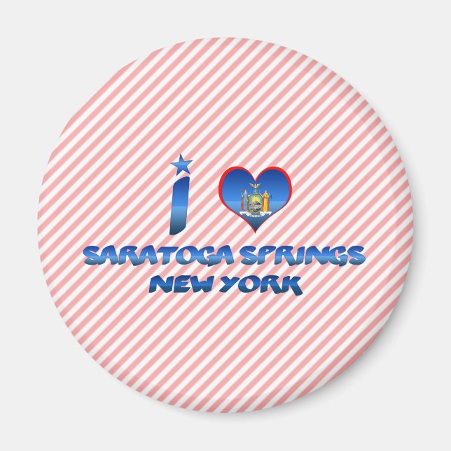Íman Eu amo Primaveras Saratoga, Nova York (Frente)
