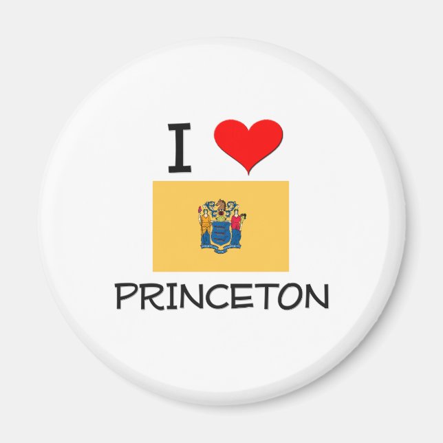 Íman Eu amo Princeton New Jersey (Frente)