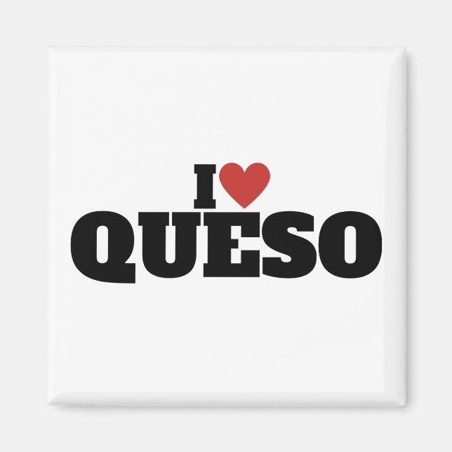 Íman Eu Amo Queso (Frente)