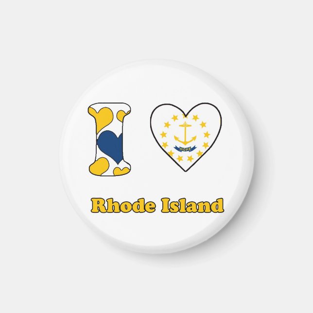 Íman Eu amo Rhode Island (Frente)