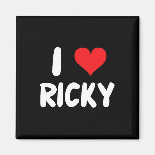 Íman Eu Amo Ricky - Coração - Nome